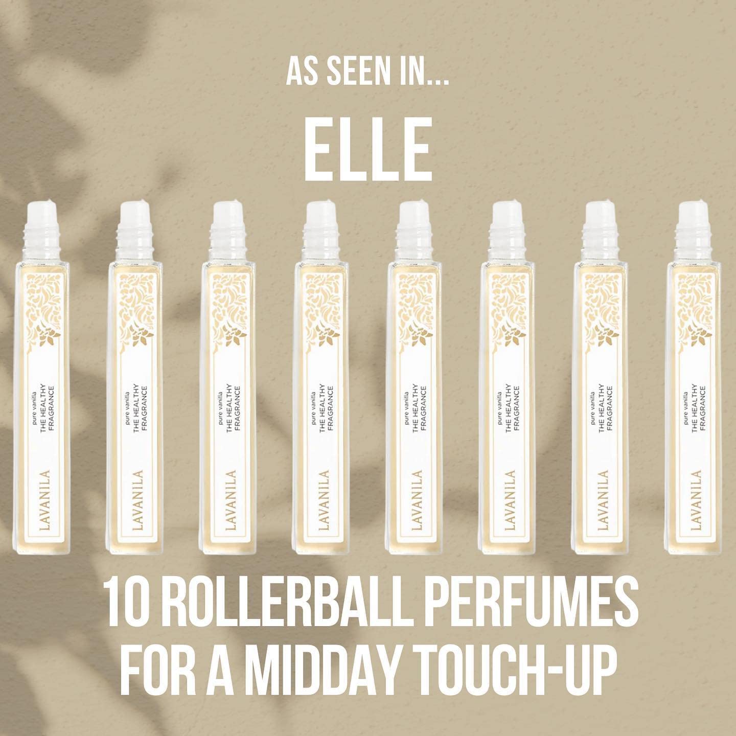 Lavanila Pure Vanilla Travel Size Roller Perfume for Women, 0.32 Oz - Pure Madagascar Vanilla & Creamy Tonka Bean, The Healthy Fragrance, Clean and Natural