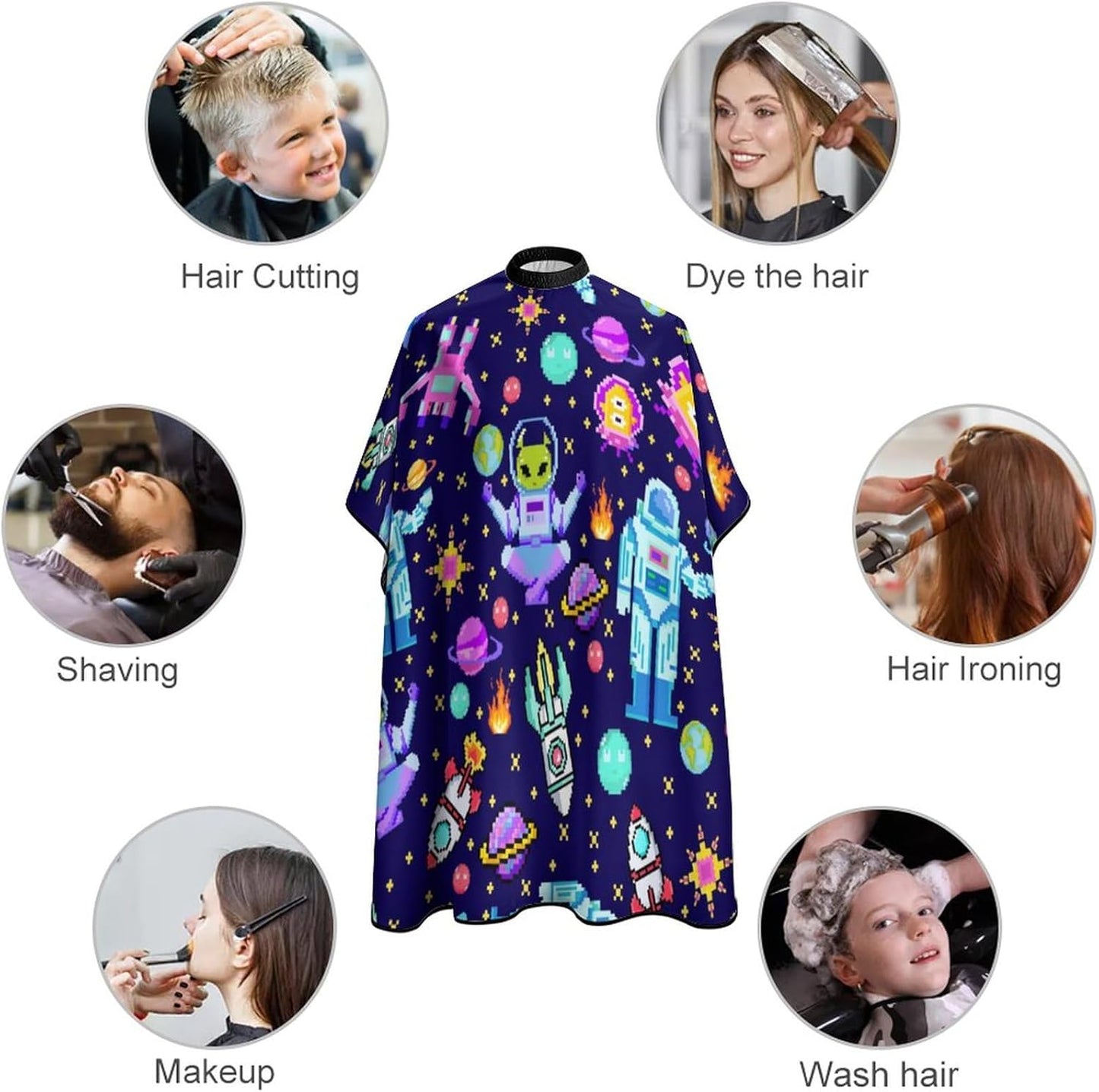 Barber Cape for Kids Funny Duck Haircut Cape Professional Salon Cape Waterproof Hair Cutting Styling Haircut Apron