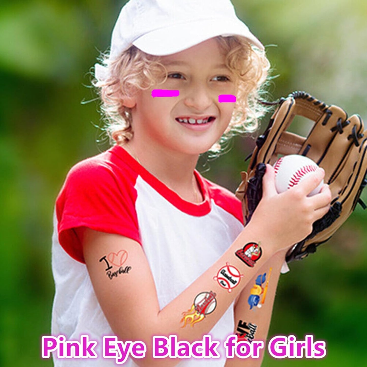Go Ho Hot Pink Cream-Blendable Face Body Paint Stick,Pink Eye Black Stick,Easy to Color Eye Black Face Paint,Safe Facepaint&Lip Smacking for Halloween Makeup