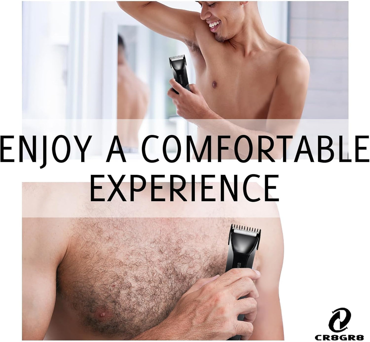 CR8GR8 Guards for Manscaped 4.0 The Lawn Mower 4.0 Trimmer, 4 Pack Lawnmower from 4.0 1/8" to 1/2", Waterproof Guide Comb Replacement for Manscaped 4.0 Attachments