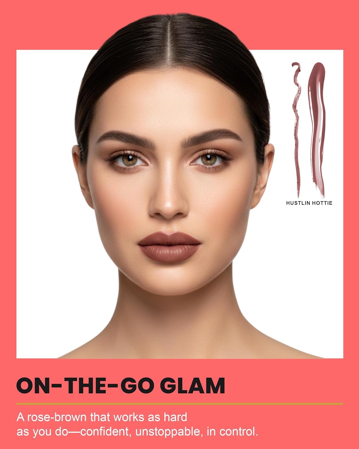Lip Kit Duo – Hustlin Hottie - TikTok-Viral Precision Liner & Glossy Liquid Lipstick, Clean 2-Step Set with Hydrating Long-Wear Color – Bold Inclusive Beauty for Everyday Konfidence