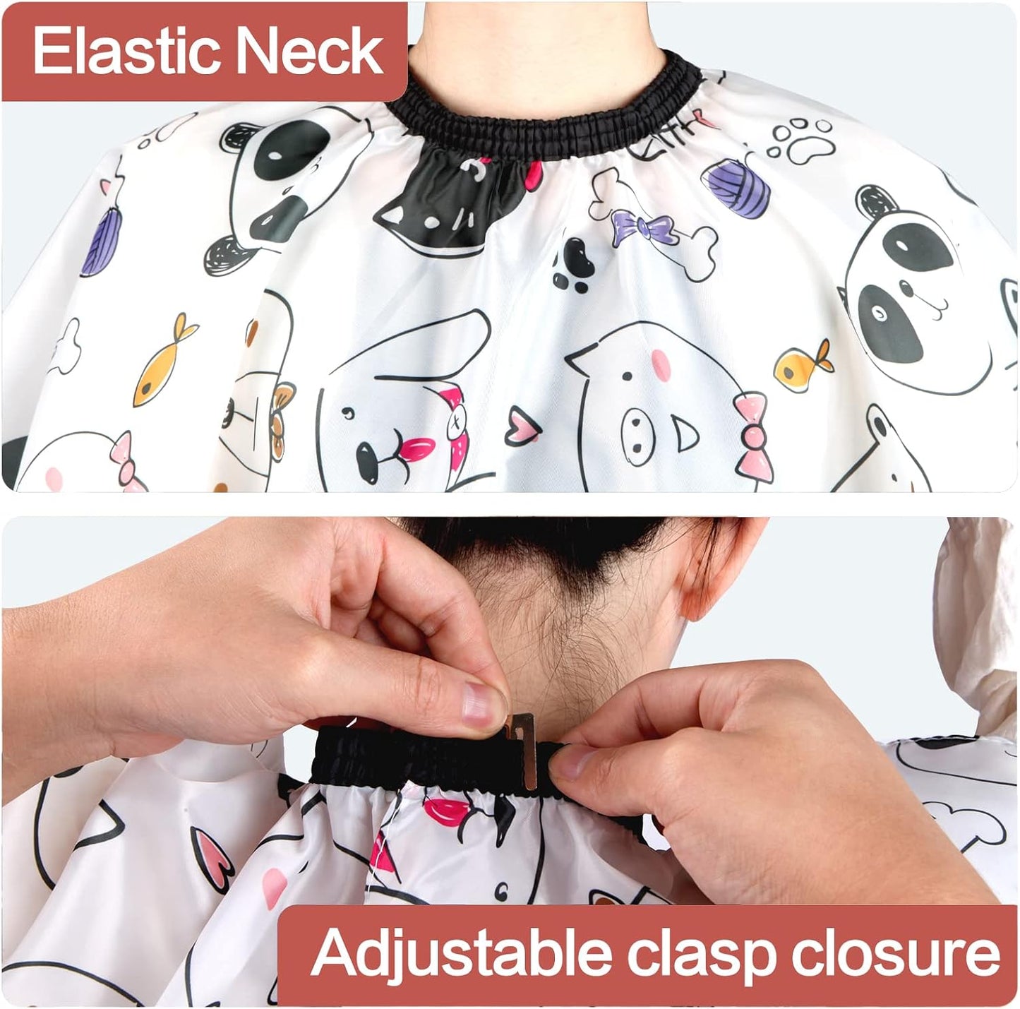 Kids Hair Cutting Cape (2 Pack) Professional Children Salon Barber Apron for Boys and Girls