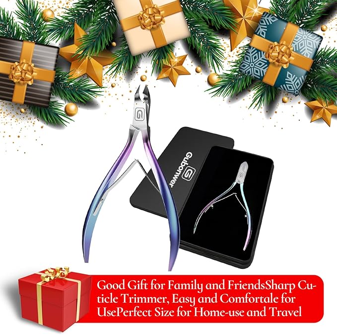 Cuticle Trimmer 3/4 Jaw Extremely Sharp Cuticle Nippers Scissors Stainless Steel Clippers Cutter Remover Pedicure Manicure Nail Tool, cuticle pusher, nail cuticle trimmer professional cuticle cutter