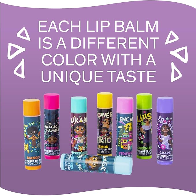 VORAGA Encanto 8 Pack Lip Balm, 8.0 Fl Oz