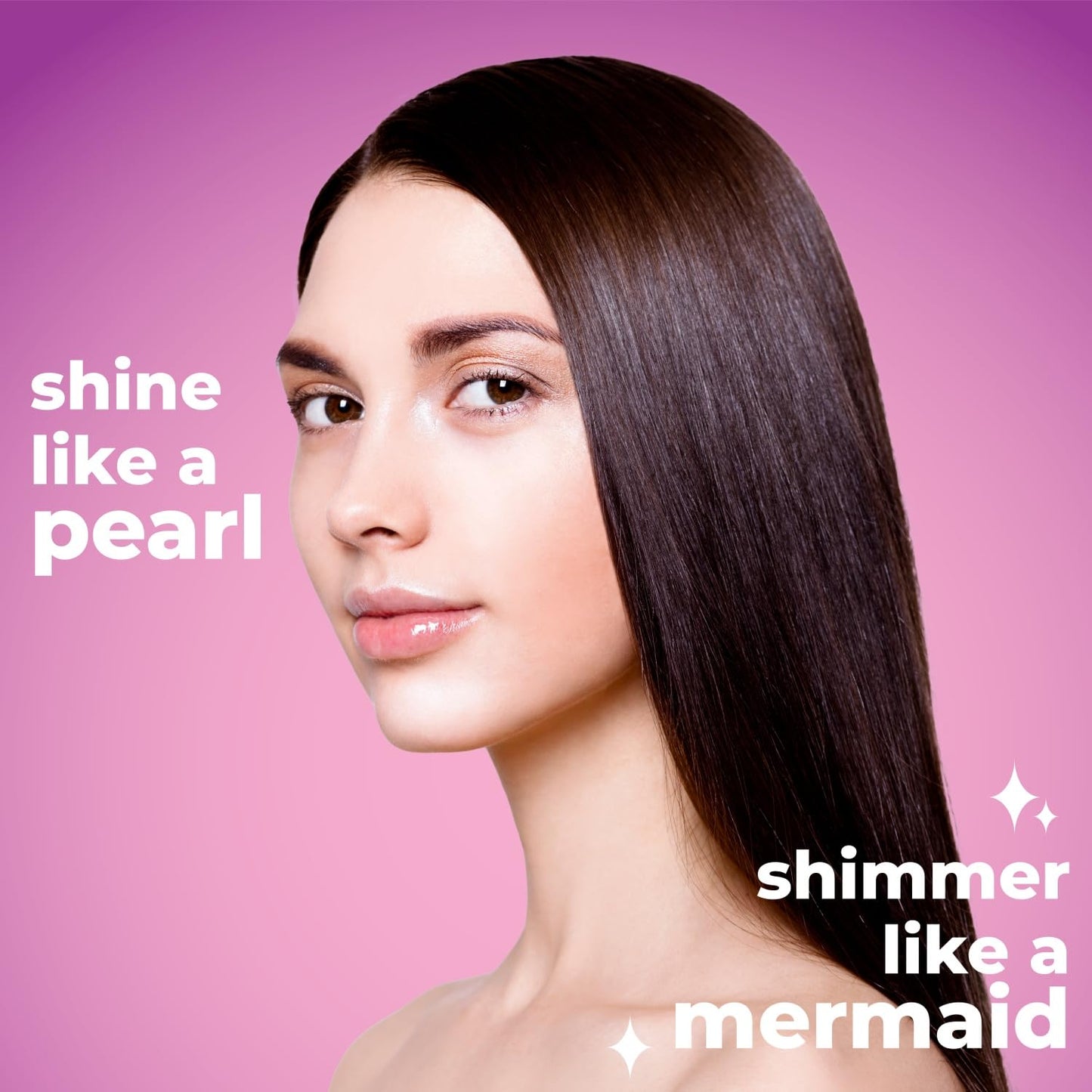 Luseta Glossy Pearl Trio Hair Care Set Smoothing & Moisturizing Shampoo and Conditioner Hydrating Hair Oil Detangle,Nourish Strands Add Shine