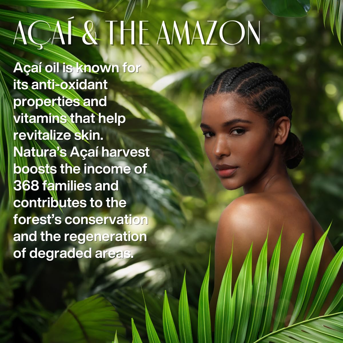 Natura - Ekos Açaí Body Mist Frescor – Refreshing Fragrance with Notes of Açaí, Pineapple, Peony, Musk & Amber – Tropical & Woodsy Brazilian Perfume – 5 fl oz (150 ml)