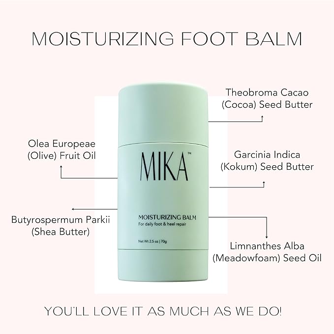 Moisturizing Foot Balm for Dry Cracked Feet, Urea Cream & Foot Moisturizer, It Softens & Exfoliates Skin and is Paraben and Phthalate Free