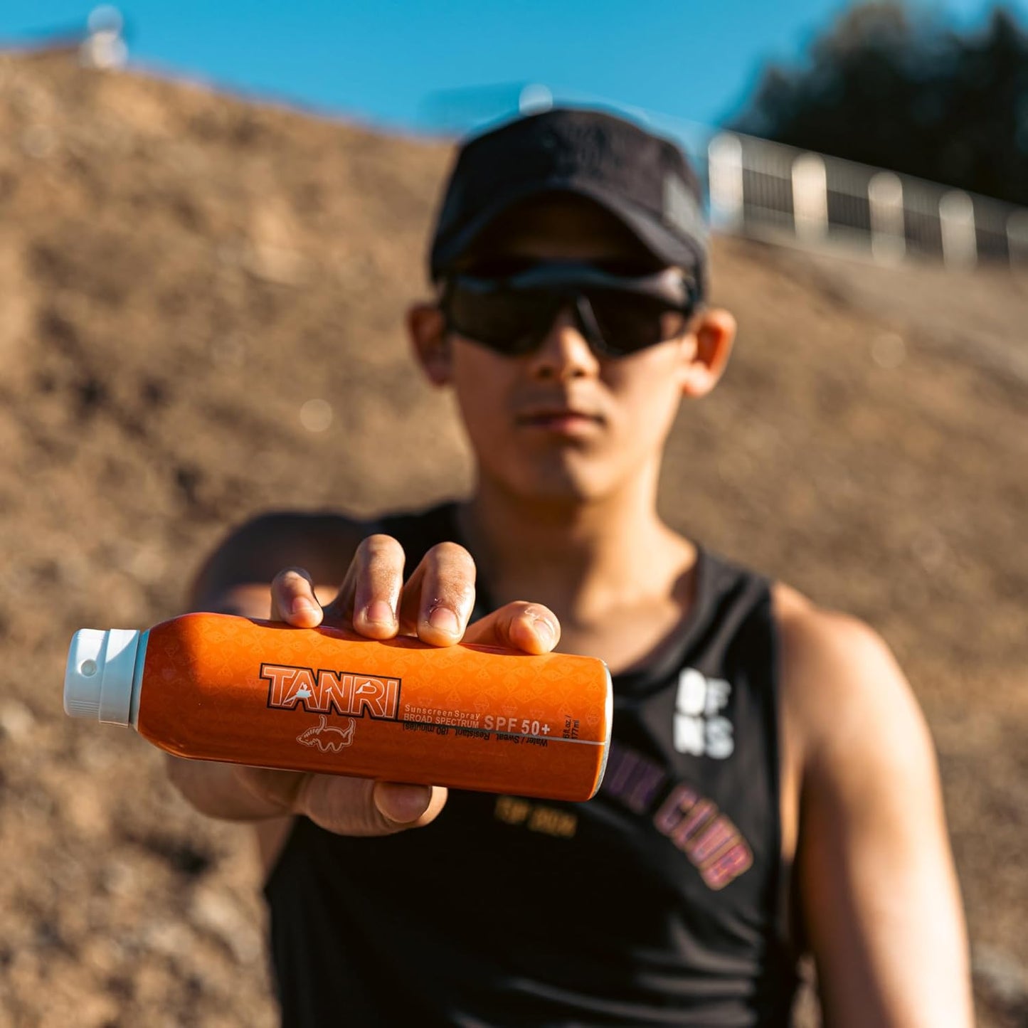 TANRI SPF50+ Aerosol Free Sunscreen Spray; Hawaii 104 Reef Act Compliant; Sunscreen Spray for Face and Body; Water & Sweat Proof; Octinoxate & Oxybenzone Free; UVA/UVB Protection; 6 fl. oz. (2-Pack)