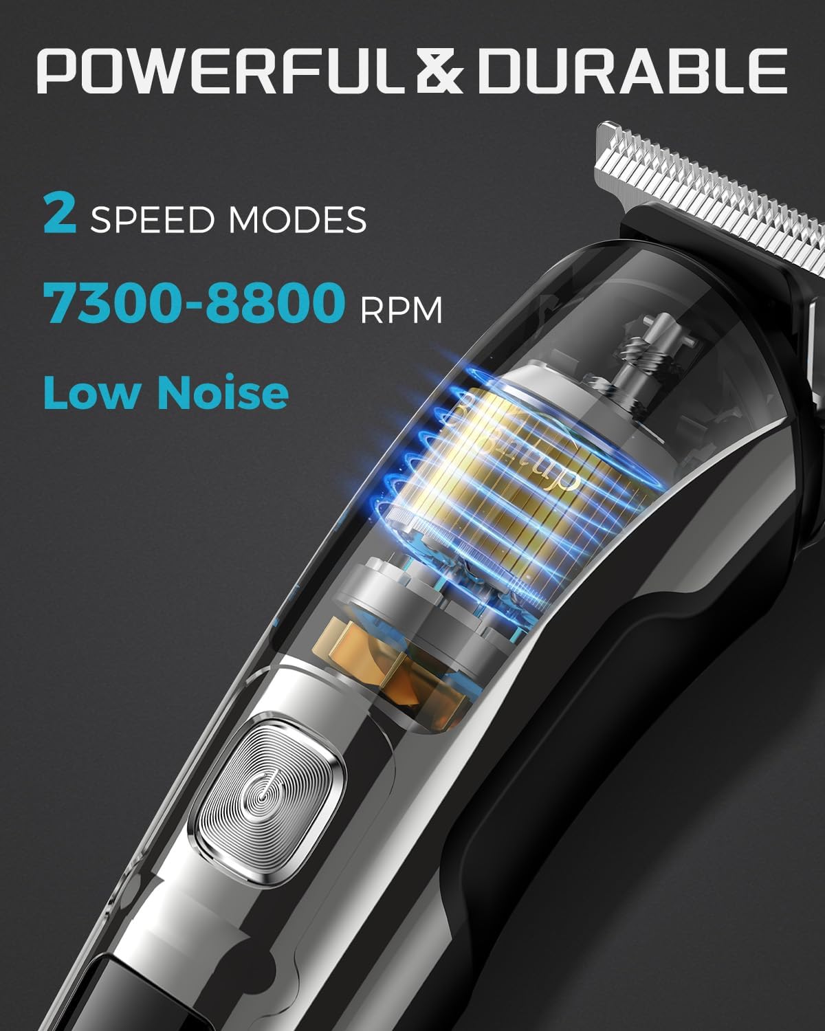 Brightup Beard Trimmer for Men - Electric Razor & Shaver, Cordless Hair Clippers Trimmers Set, IPX7 Waterproof Mens Grooming Kit for Shaving Face, Mustache, Body, Ear, Nose Hair Trimmer, Gifts for Men