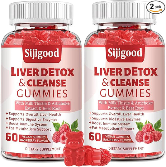 2 Pack Sugar-Free Liver Cleanse Detox 1000mg Silymarin 120 Vegan