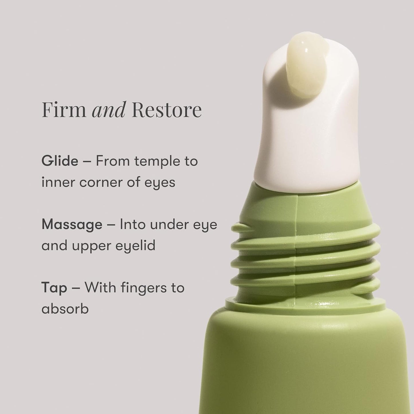 Daily Practice Dr. B Firm and Restore Eye Cream - Anti-Aging Under Eye Cream with Peptides & Hyaluronic Acid - Brightening, Hydrating for Dark Circles & Puffiness - Paraben- & Phthalate-Free - 15ml