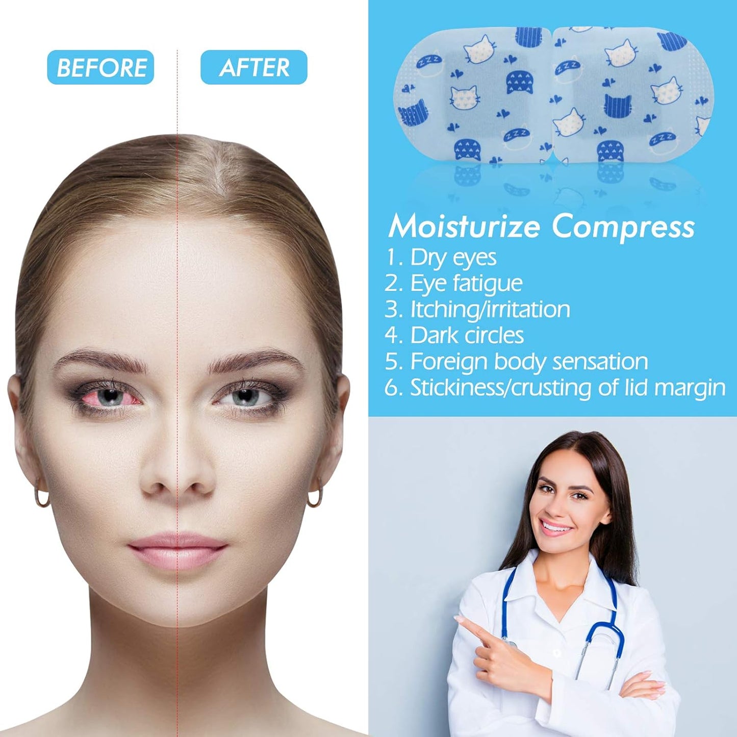 Jekeno Steam Eye Mask, 16 Packs Eye Masks for Dry Eyes, 40-60 Minutes Self Moist Warm Compress Heated Disposable Mask for Sleep, Spa Relaxing Trip Gifts, Travel Essentials for Women Men