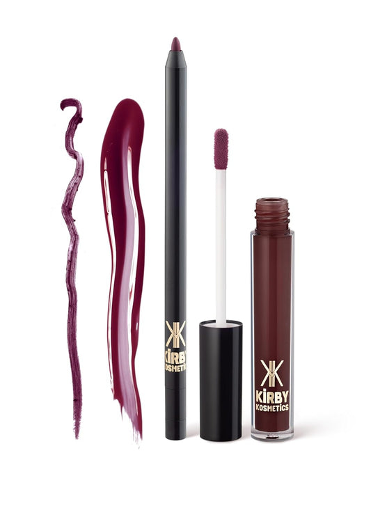 Lip Kit Duo – Goddess Energy - TikTok-Viral Precision Liner & Glossy Liquid Lipstick, Clean 2-Step Set with Hydrating Long-Wear Color – Bold Inclusive Beauty for Everyday Konfidence