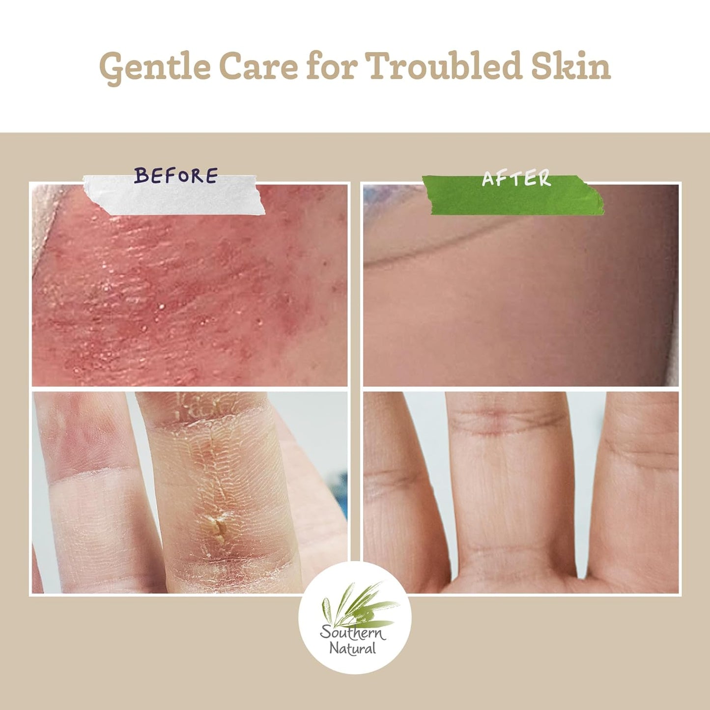 Southern Natural Goat Milk Soap Bar (Lavender 1 Pack) For Dry Sensitive Skin. Natural, Handmade Soap For Men, Women, Kids & Baby. Use On Face & Body