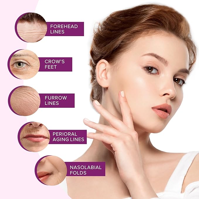 Advanced Facial Anti Wrinkle Patches: Face and Forehead Wrinkle Patches Whole Face Wrinkle Patches to Reduce Fine Wrinkles Frown and Smile Lines for Women and Men Overnight