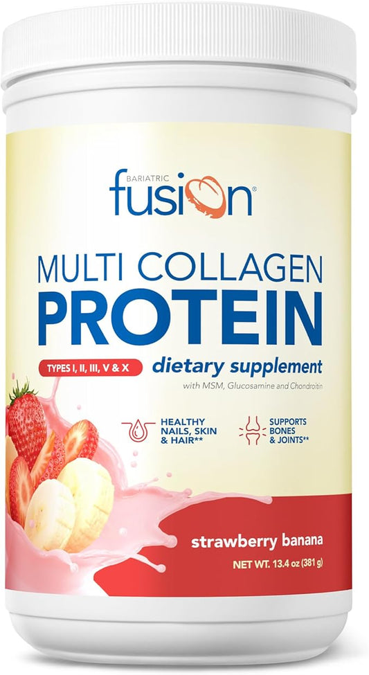 Bariatric Fusion Strawberry Banana Multi Collagen 30 Servings