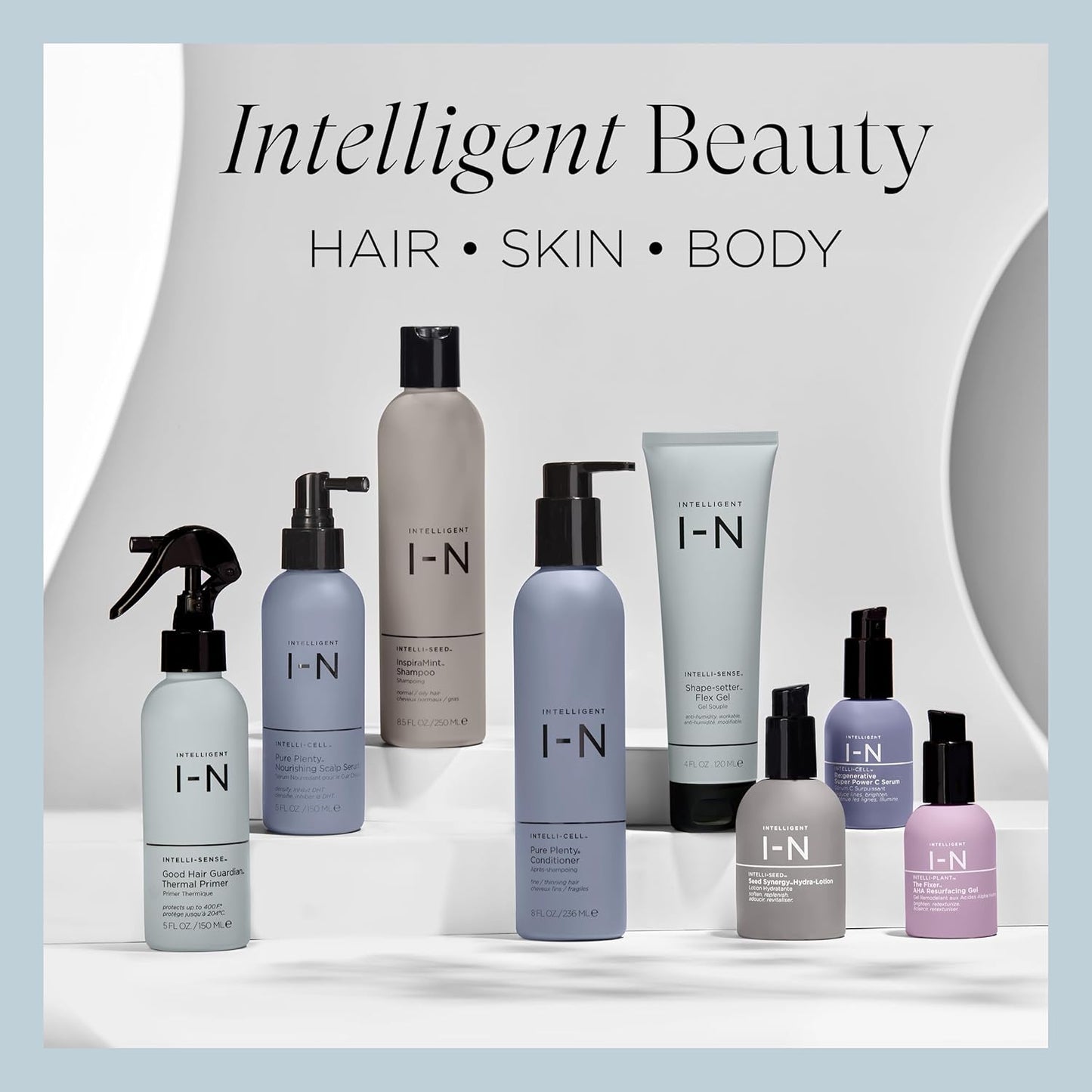 Intelligent Nutrients Amplifi-hair Style & Restyler Spray, Volume Boost and Texture Styling for All Hair Types, Vegan, 5 Oz