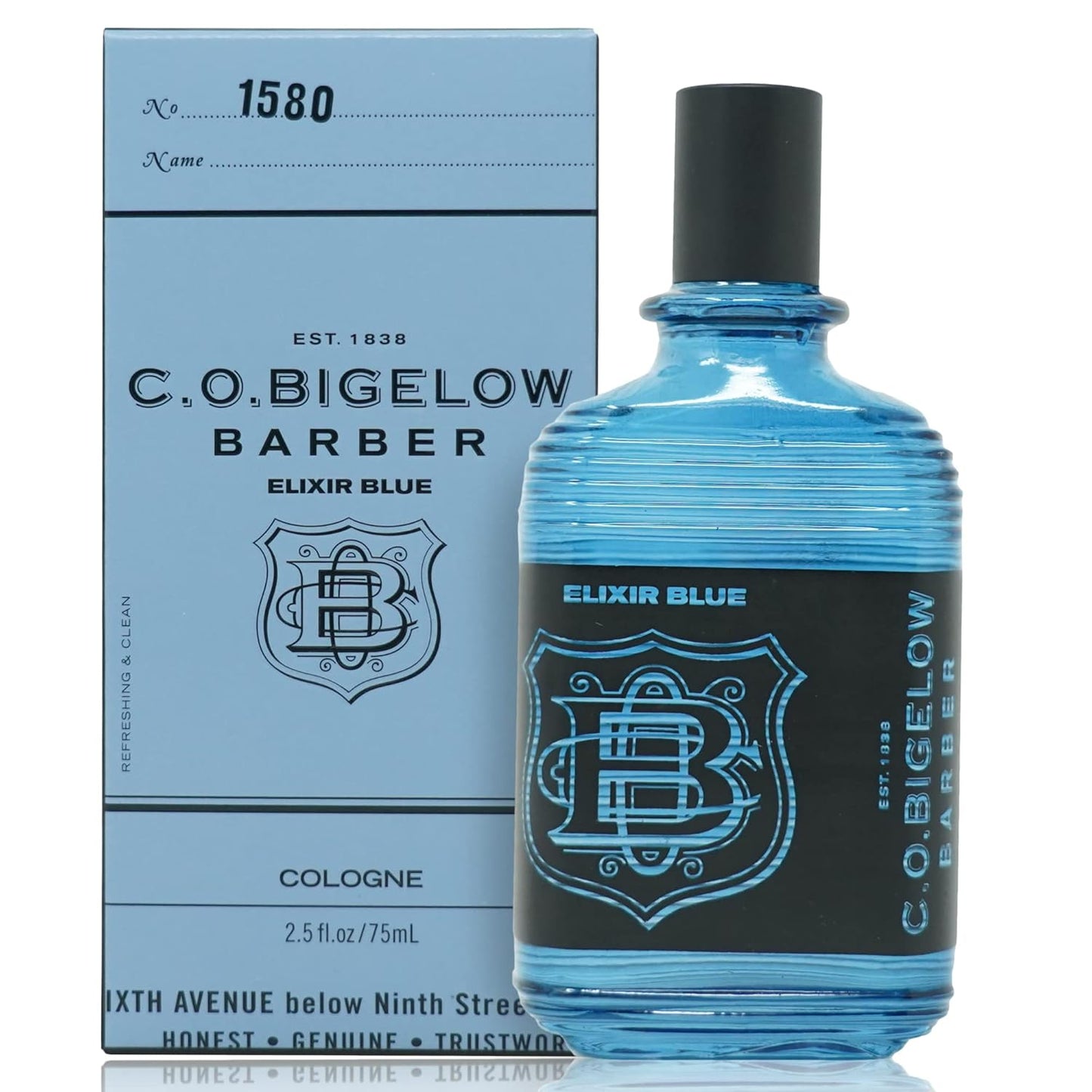 C.O. Bigelow Elixir Blue Cologne for Men, Aquatic Lavender & Rosemary Fragrance, Long Lasting Men's Cologne, Elixir Perfume for Men, 2.5 Fl Oz