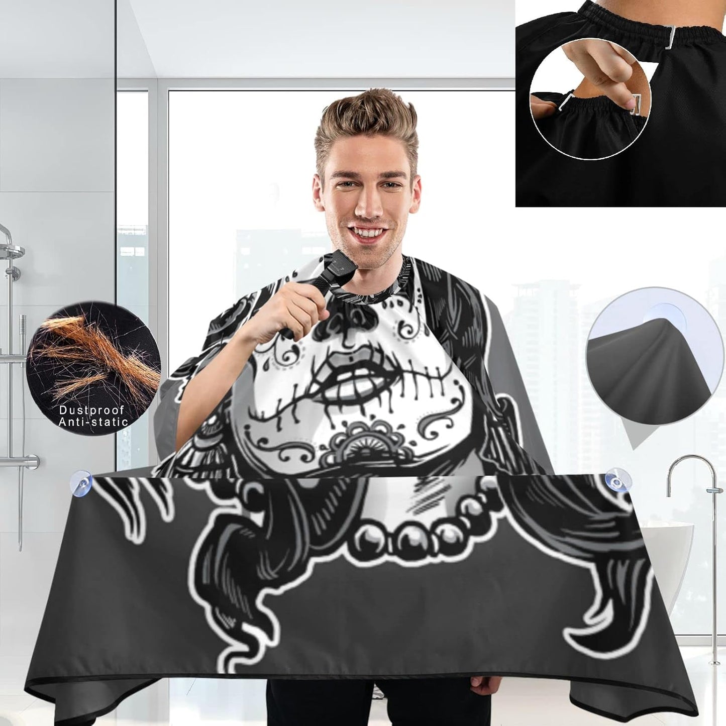Stylish Barbershop Salon Barber Cape Haircut Cape Salon Apron Unisex Hair Cutting Apron for Men Women