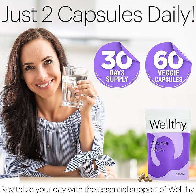 Wellthy Full Body Detox and Immune Support 30-Day Supply