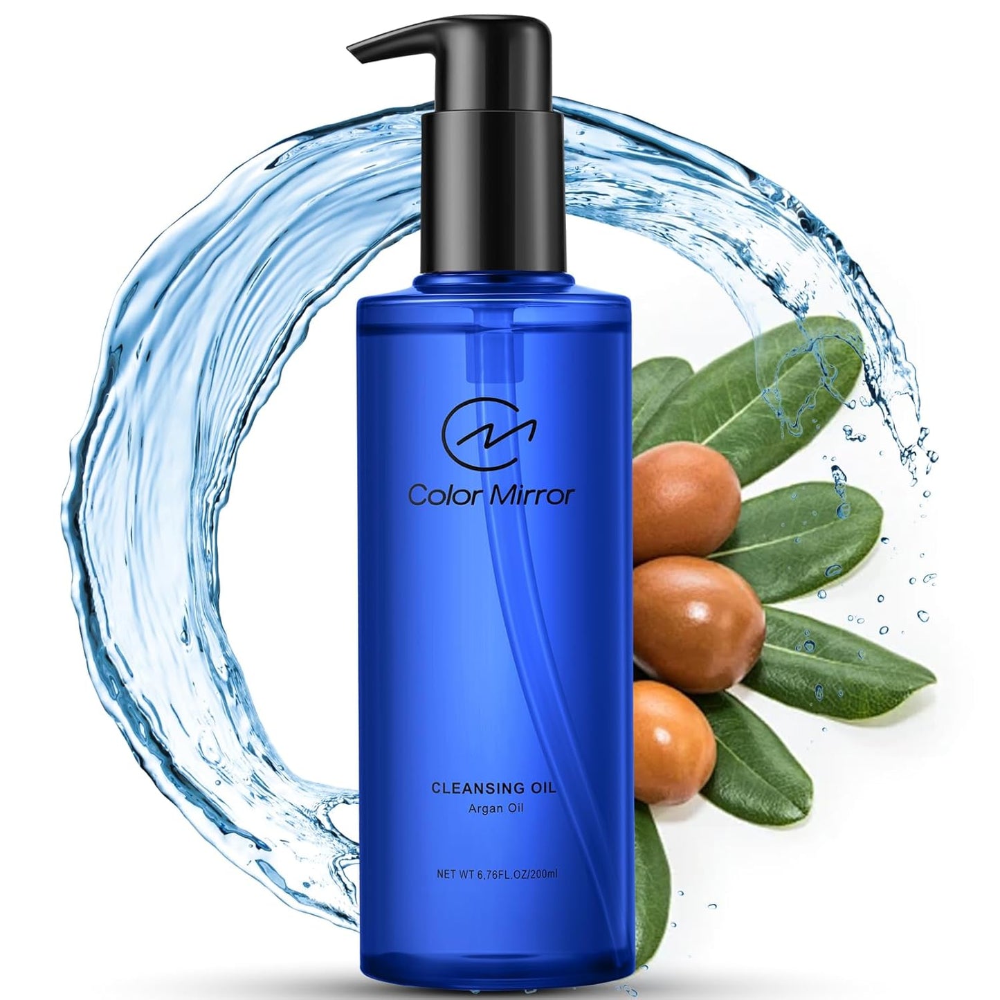 Argan Deep Cleansing Oil, 6.76 fl oz 200ml, Gentle Pore Control, Heavy Makeup Remover