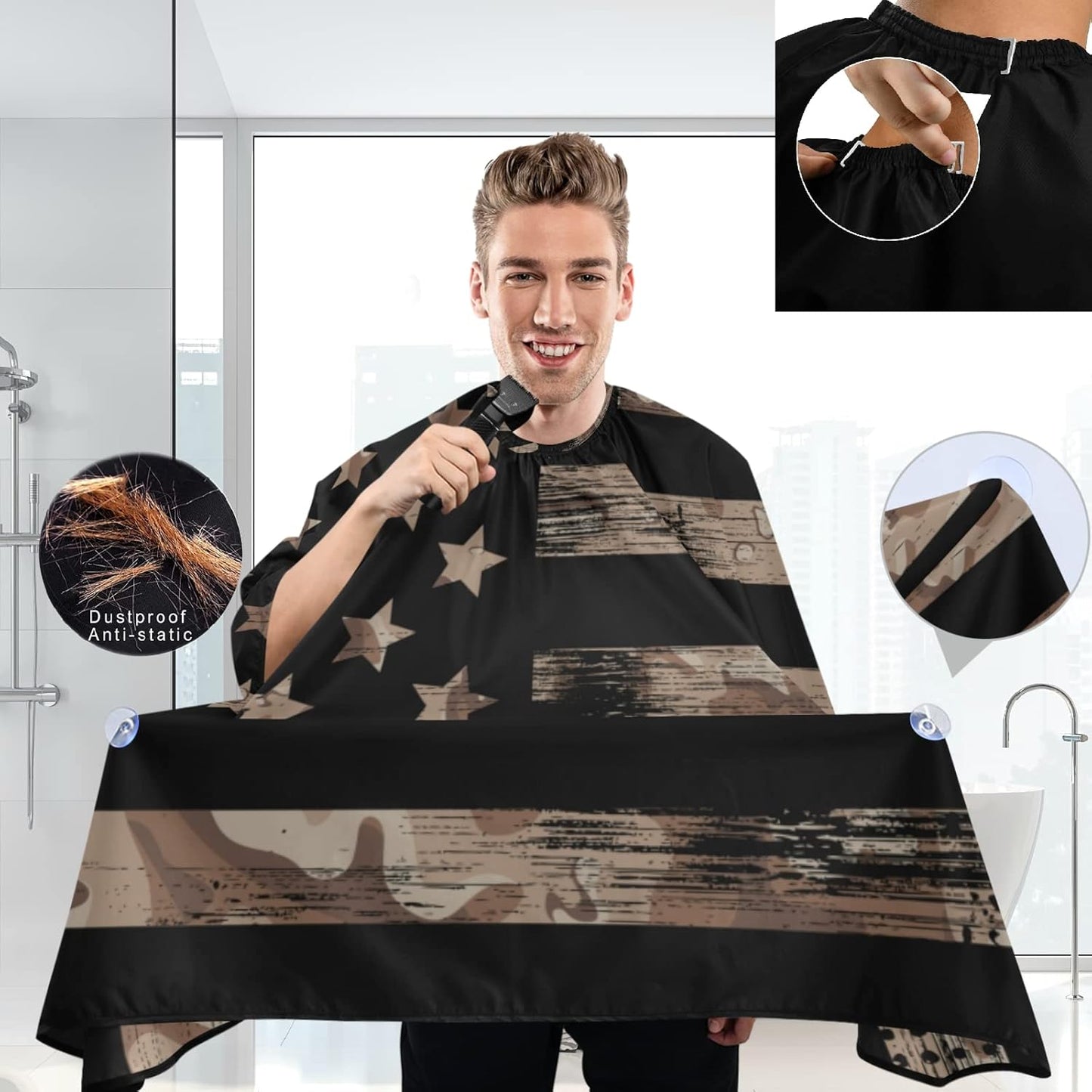 Stylish Barbershop Salon Barber Cape Haircut Cape Salon Apron Unisex Hair Cutting Apron for Men Women