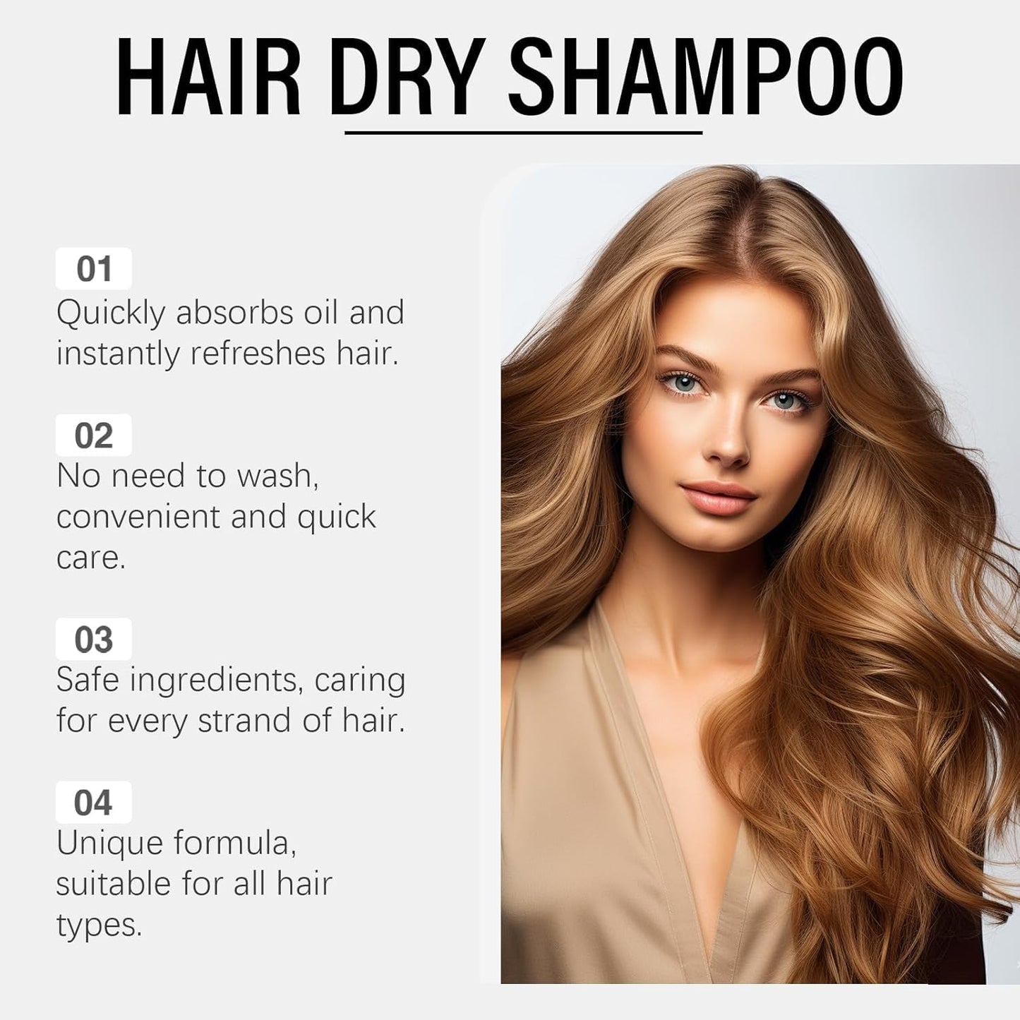 SECONDDAY Volumizing Dry Shampoo Spray for Dark Hair - Instantly Fresh Natural Formula with Added Lift, No White Residue & Travel Size Convenience (1PCS)