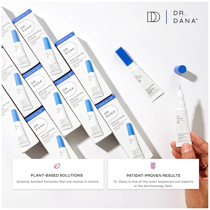 Dr. Dana Hydrating Nail Treatment and Natural Nail Strengthener for Instant Shine and Lustrous Healthy Nails - Non Greasy Gel oil Hybrid Formula - Nail Growth and Repair