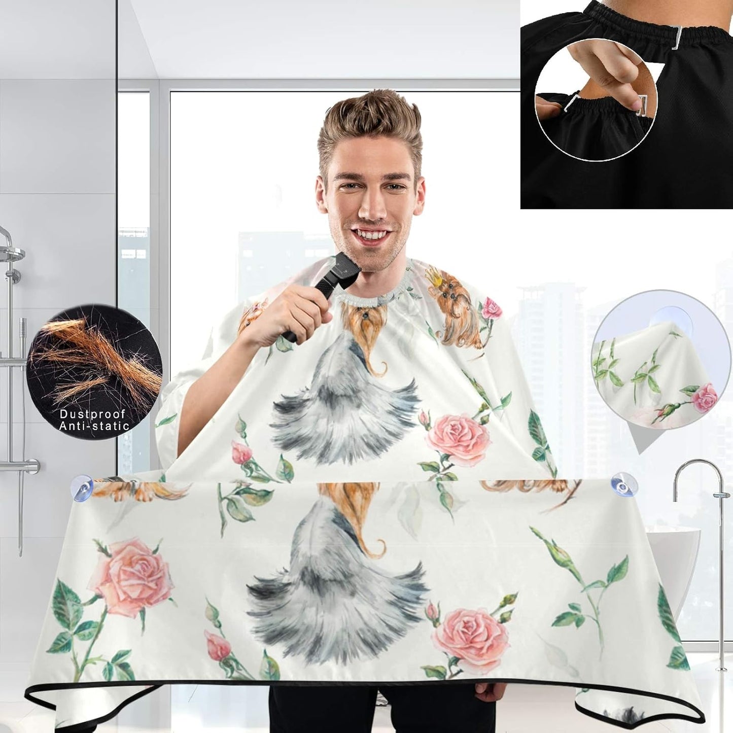 Stylish Barbershop Salon Barber Cape Haircut Cape Salon Apron Unisex Hair Cutting Apron for Men Women