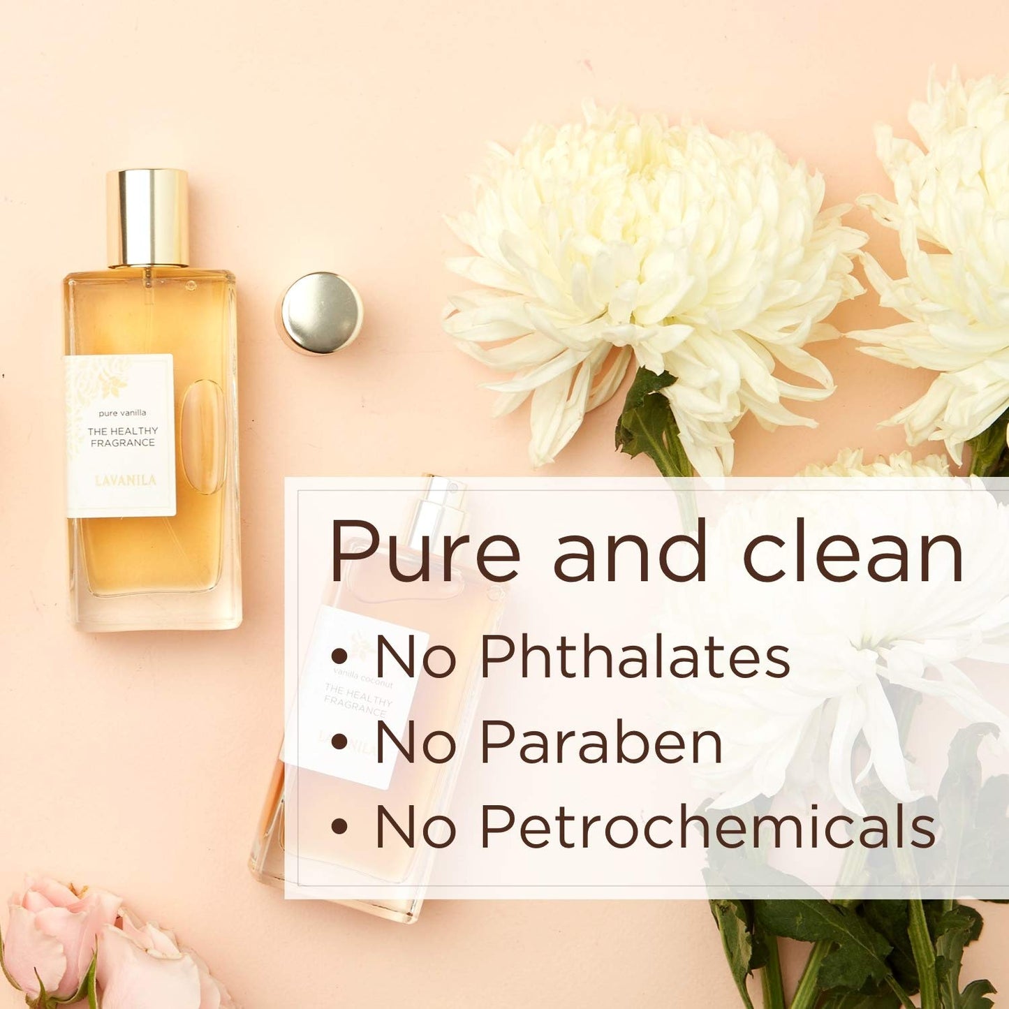 Lavanila Vanilla Grapefruit Perfume for Women, 0.32 oz Roller - Citrus, Warm Cedarwood & Soft Vanilla, The Healthy Fragrance, Clean and Natural