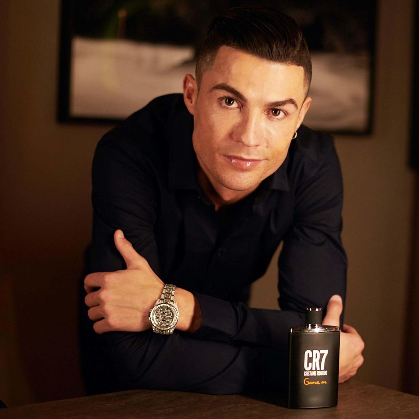 Cristiano Ronaldo CR7 Game On - Aromatic Fragrance For Men - Woody And Alluring Scent - Tropical And Dense Essence - A Dark And Sophisticated Aesthetic - Bold And Long Wearing - 1.7 Oz EDT Spray