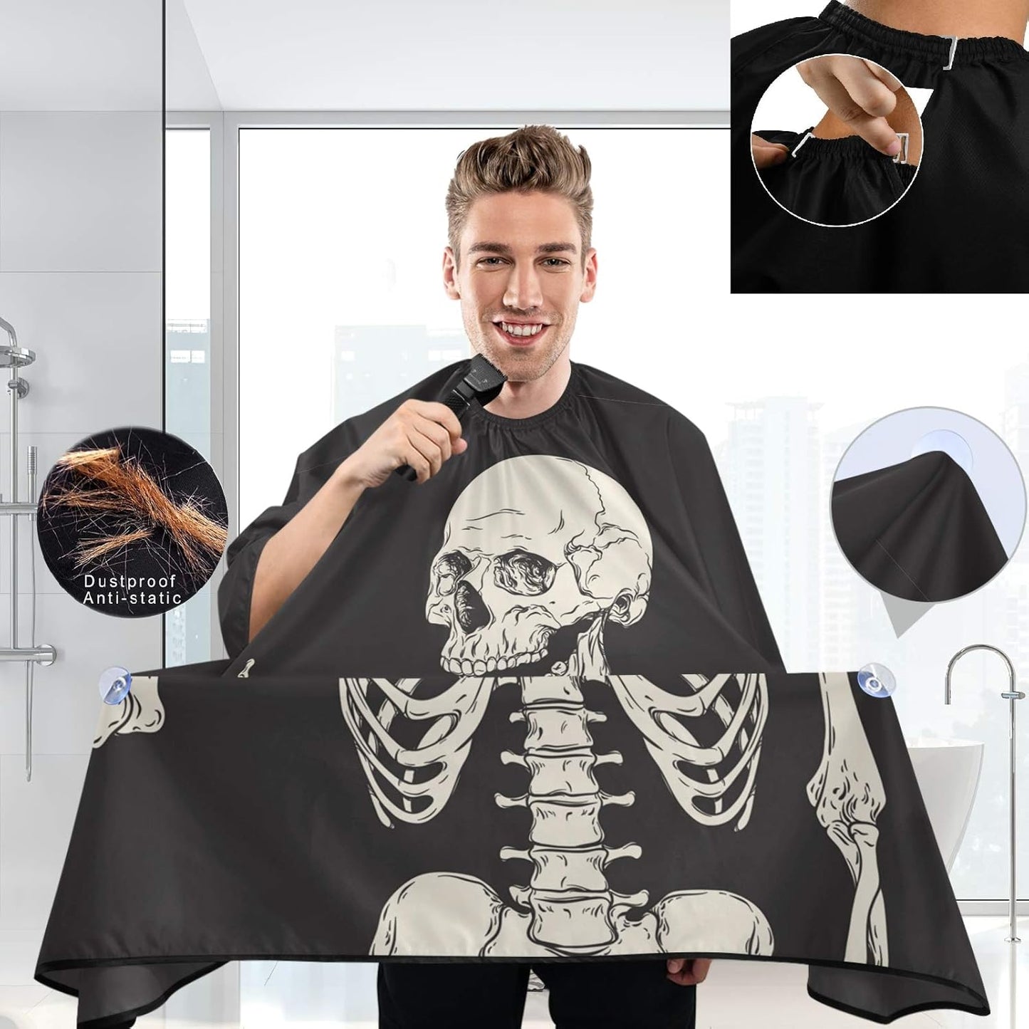 Stylish Barber Cape - Unisex Hair Cutting Apron for Men & Women
