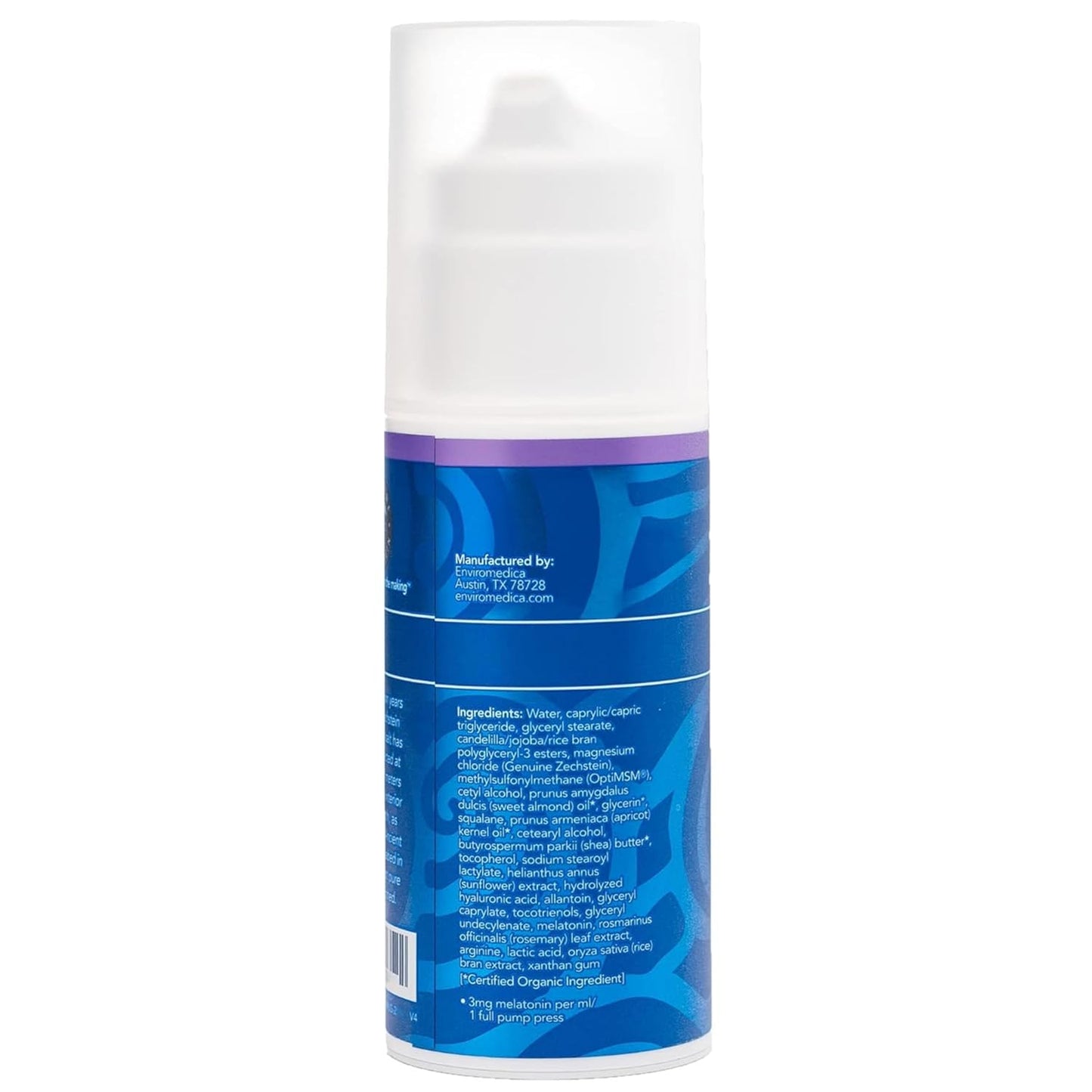 Ancient Minerals Magnesium Lotion Goodnight night cream contains melatonin with magnesium chloride and OptiMSM a topical nighttime moisturizing lotion(2.5oz)