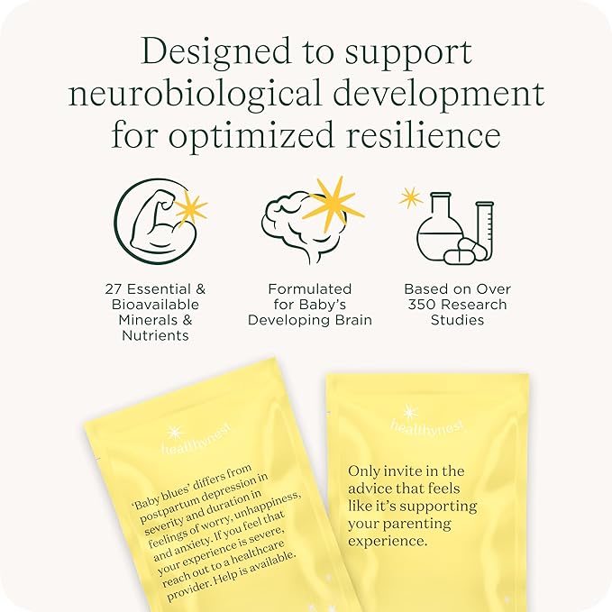 HealthyNest Postnatal & 4th Trimester Prenatal Vitamin | Made with Methylated Folate, Choline, DHA, Iron | 31 Day Supply