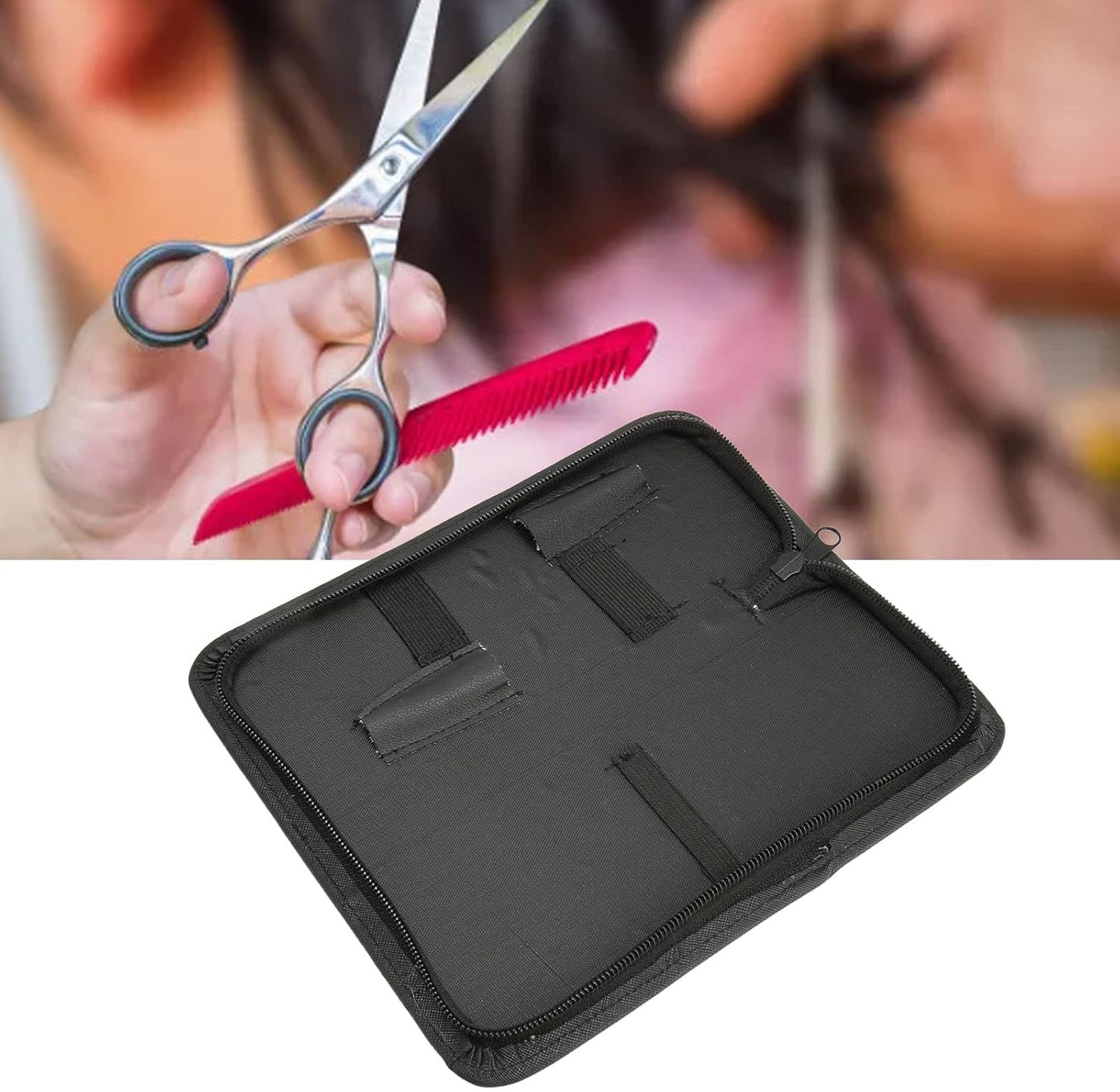 Hair Salon Barber Scissors Holder Pouch, Professional Comb Storage Bag for Hairdresser