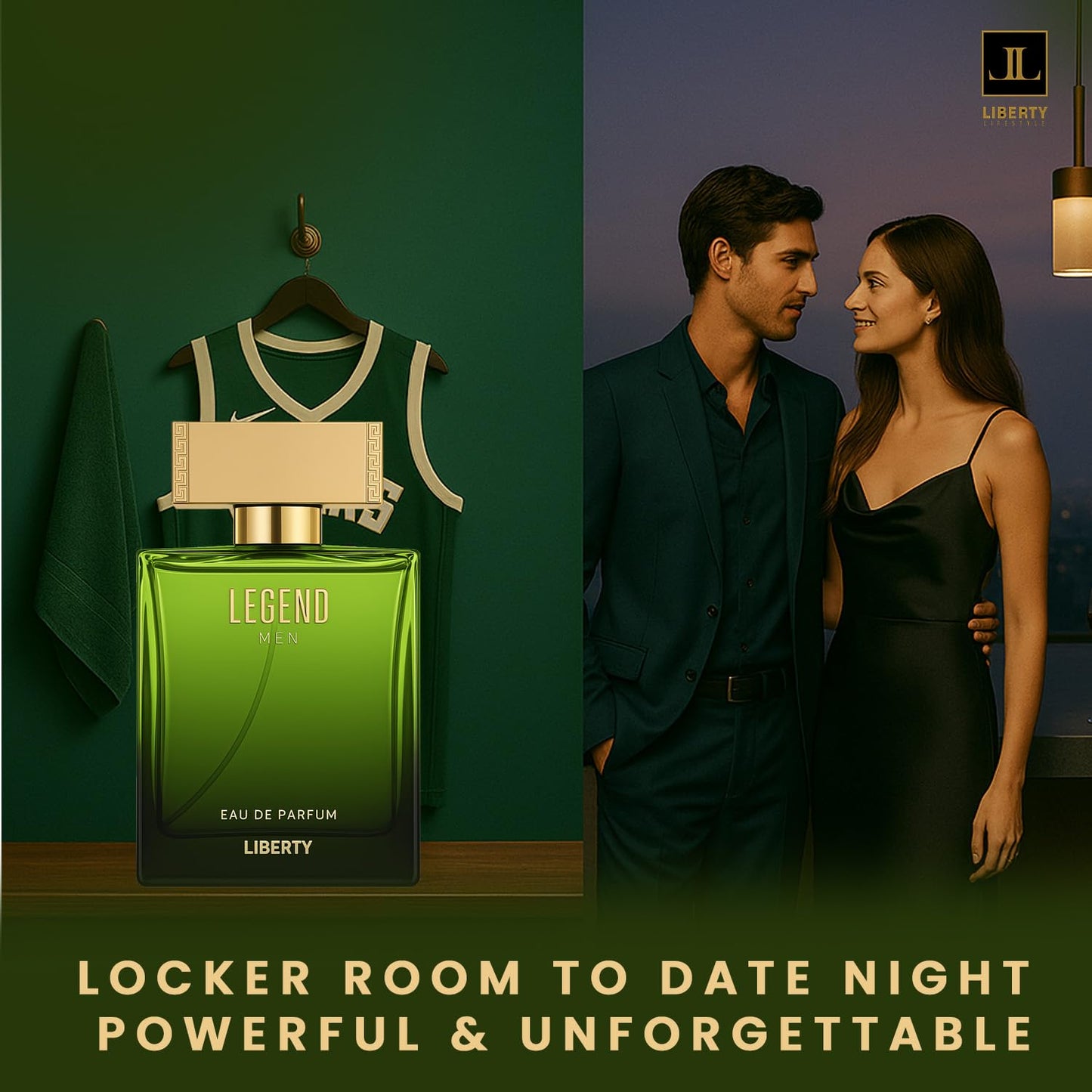 Liberty Legend Eau de Parfum for Men - Long Lasting Perfume with Bold Oriental Woody Notes, Signature Luxury Fragrance for Confidence Style Attraction, Perfume for men, Gift For Men,100ml