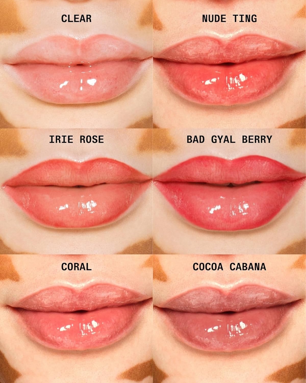 Cay Skin Isle Lip Balm SPF 30 – High Shine, Hydrating + Sheer Lip Gloss in Vanilla Brown Sugar Flavor – Formulated with Natural Ingredients for All Skin Tones – 3-Pack, Rose, Berry, Nude, 1.05 oz