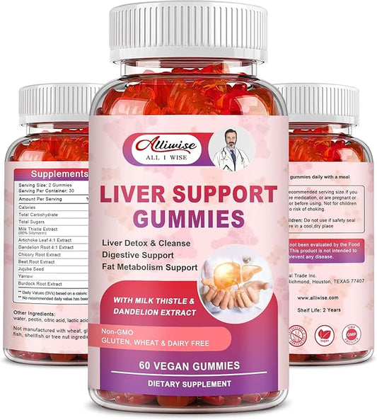 Liver Support Gummies with Milk Thistle 80% Silymarin