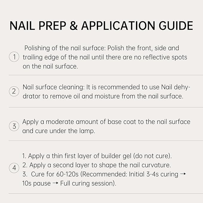 Salon-Level Builder Gel for Nails - Thickness Nail Strengthener & Extender | 28-Day Chip Resistance Hypoallergenic & Odorless