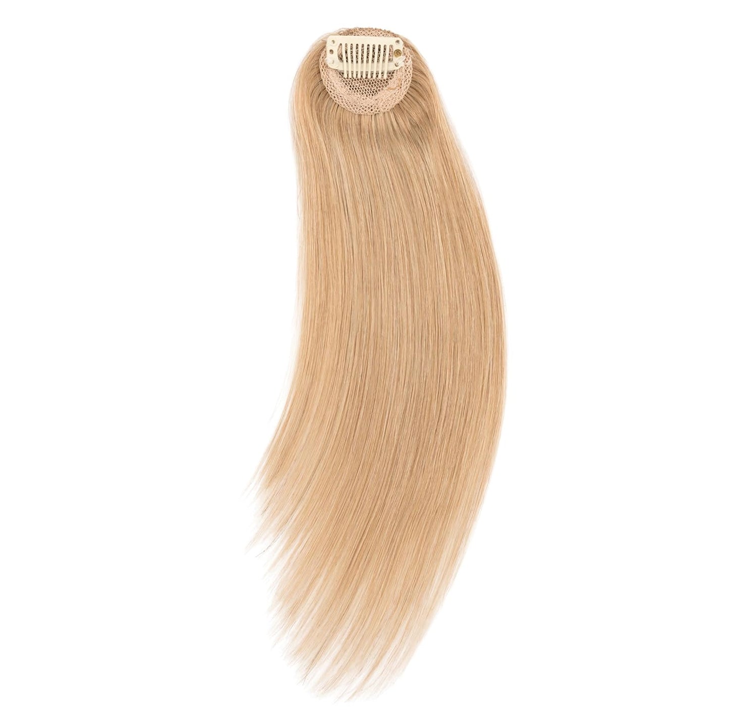 Hairro Clip in Wave Side Bangs Extensions, 100% Human Hair 2 PCS Clip on Middle Part French Bangs Thin Sides Swept Fringe Hairpieces