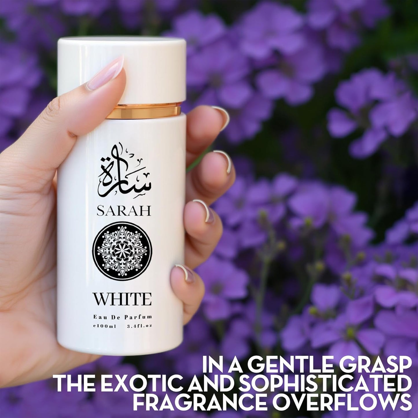 Sarah White Eau de Parfum for Women - 100ml Floral & Fruity Perfume with Lavender, Coconut, Vanilla & Pear, Long-Lasting Feminine Fragrance