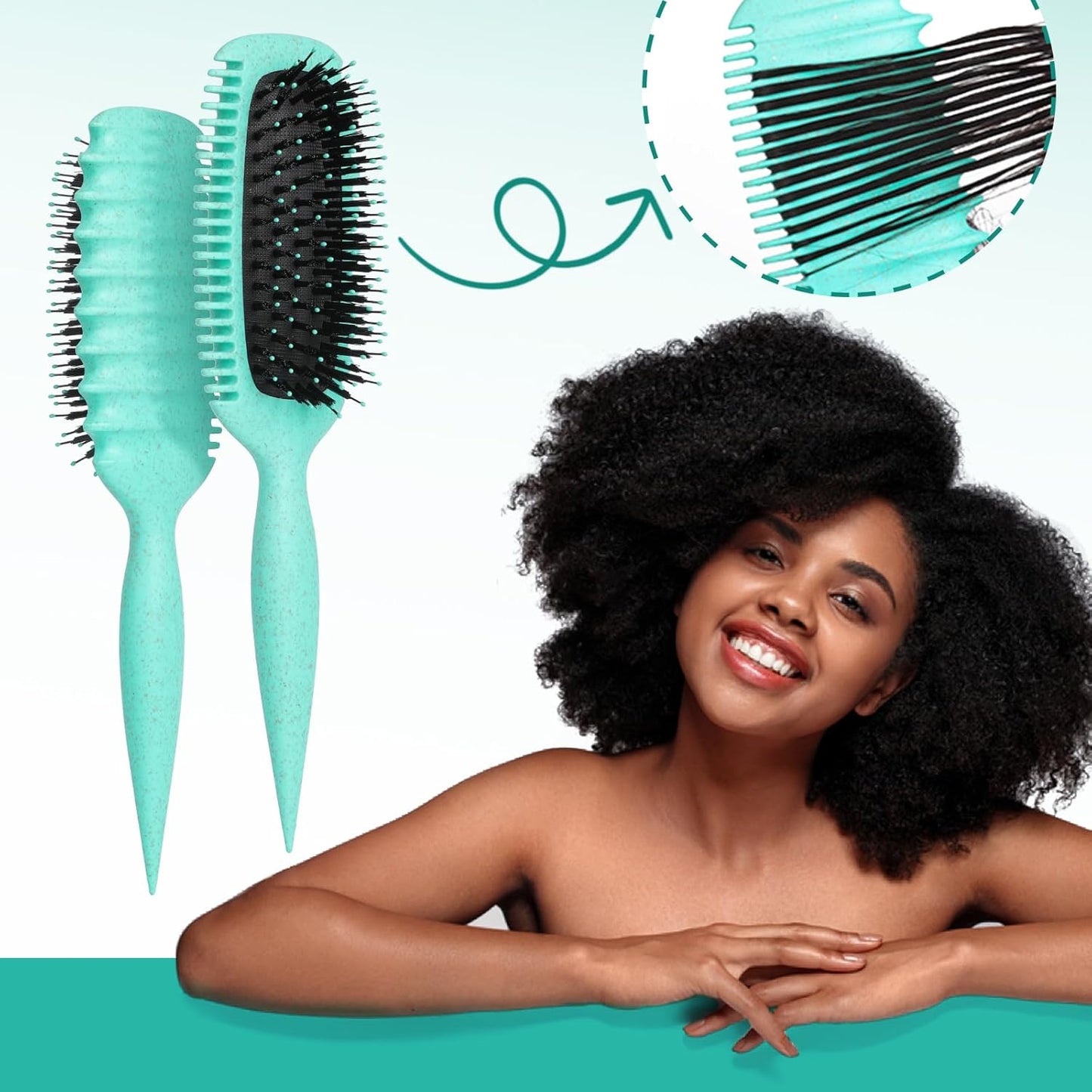 Candy Brush Curl Defining Hair Brush for Effortlessly Detangling Shaping and Styling Curls, Curl Brushes with EdgeLift for All Wet or Dry Hair Types for Women and Girl, Reduce Pulling and Frizzing