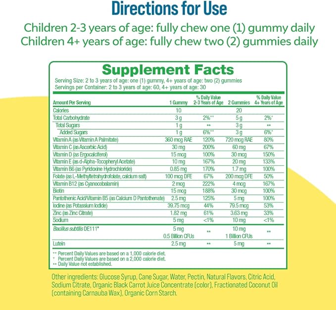 Culturelle Kids Probiotic Gummies for Ages 2+ 60 Count