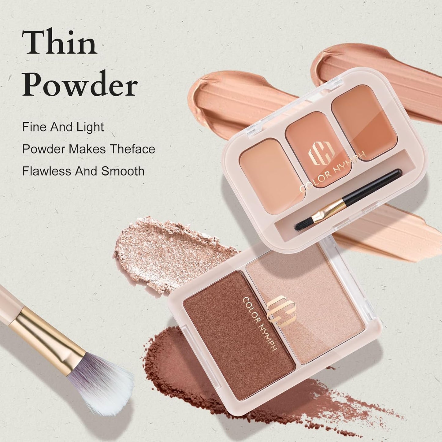 Color Nymph Girls Makeup Set For Teens With Travel-Friendly Makeup Kits Bag Included 9 Color Eyeshadow Palette Concealer Liquid Blush Eyeliner Lipgloss - #01