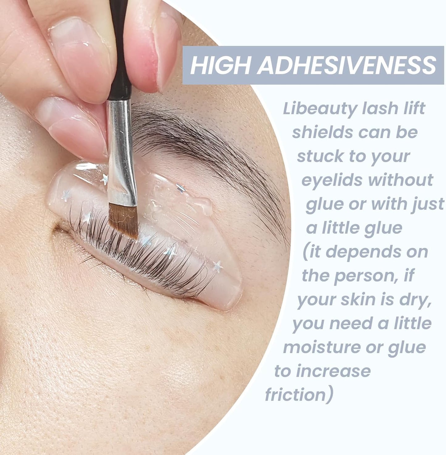 Libeauty Premium Lash Lift Rods, Eyelash Lift Shields 7 Sizes, Reusable Silicone Pads for Eyelash Curling & Lifting, C-Curl White Cat Shape