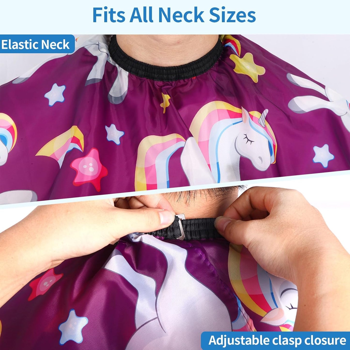 Kids Hair Cutting Cape (2 Pack) Professional Children Salon Barber Apron for Boys and Girls