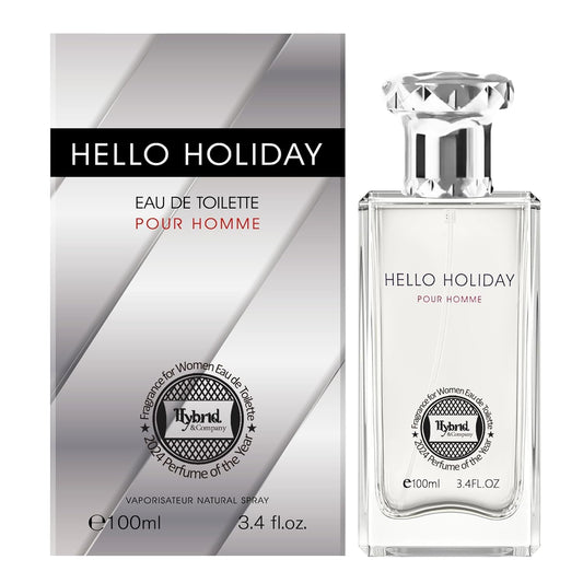 Hybrid & Company Women Hello Holiday Pour Femme Eau De Parfum Vaporisateur Natural Spray 3.4 Fl Oz