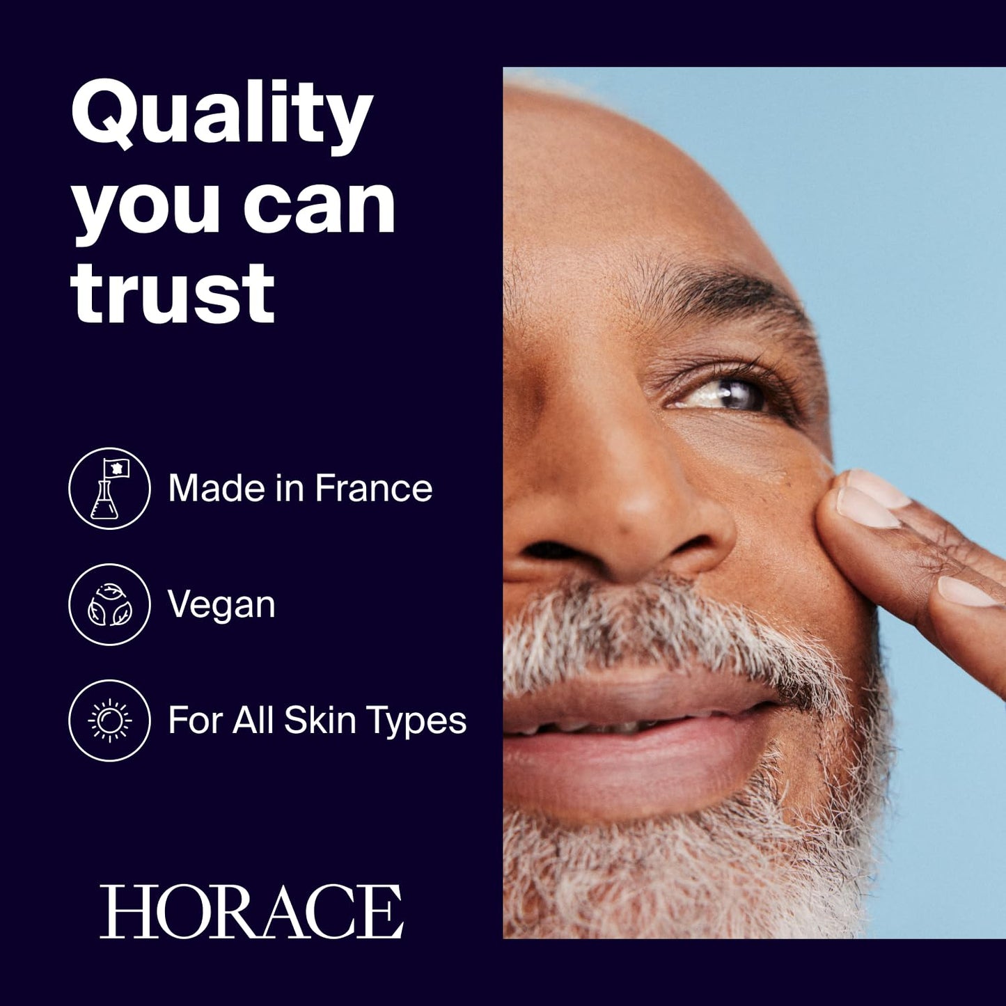 HORACE Vitamin C + Glycolic Acid Face Serum for Men – Brightening Facial Treatment for Dull Skin, Radiance Boost, and Even Complexion – Skincare for All Skin Types – Unscented, 30ml