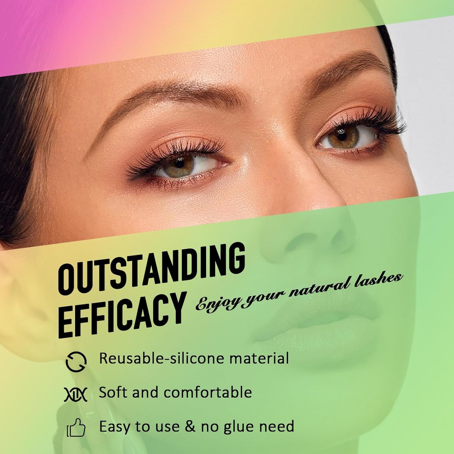 Libeauty Eyelash Lift Rods Reusable Lash Perm Pads 8 Pairs Set of Combi Silicon Pads C-Curl Eyelash Lifting Shield DIY Use at Home or Salon Lash Perming Tool