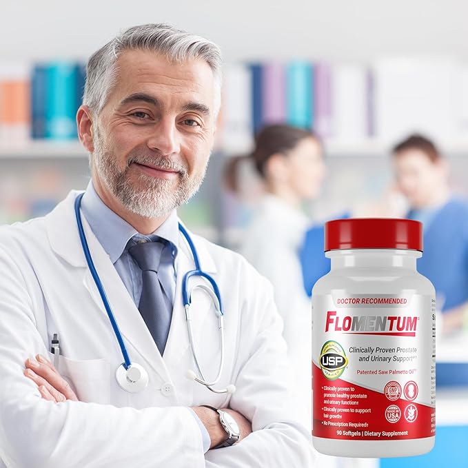 Flomentum® Saw Palmetto for Men Prostate Supplement | Prostate Support Supplement for Men's Health | USP Verified - Healthy Urinary Flow & Urinary Function - 320mg Once Daily (90 Count)